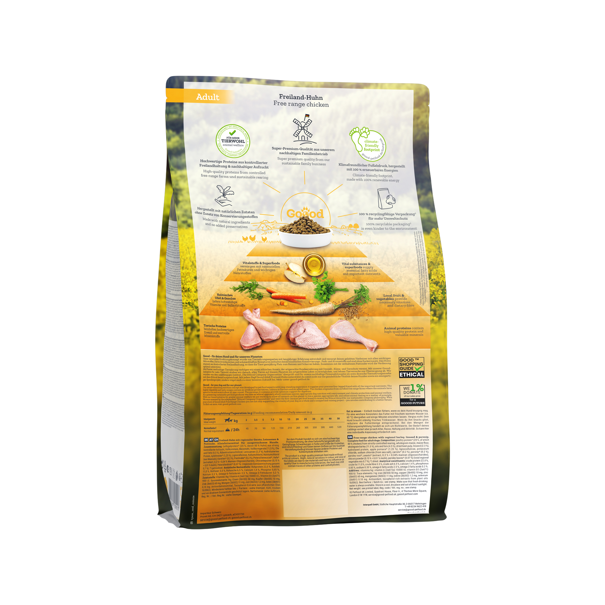 Goood Adult Dog Food - Free Range Chicken - 10kg