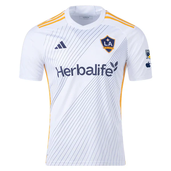 LA Galaxy Maya Yoshida Home Jersey w/ MLS + Apple TV Patches 24/25 (White/Yellow/Navy)