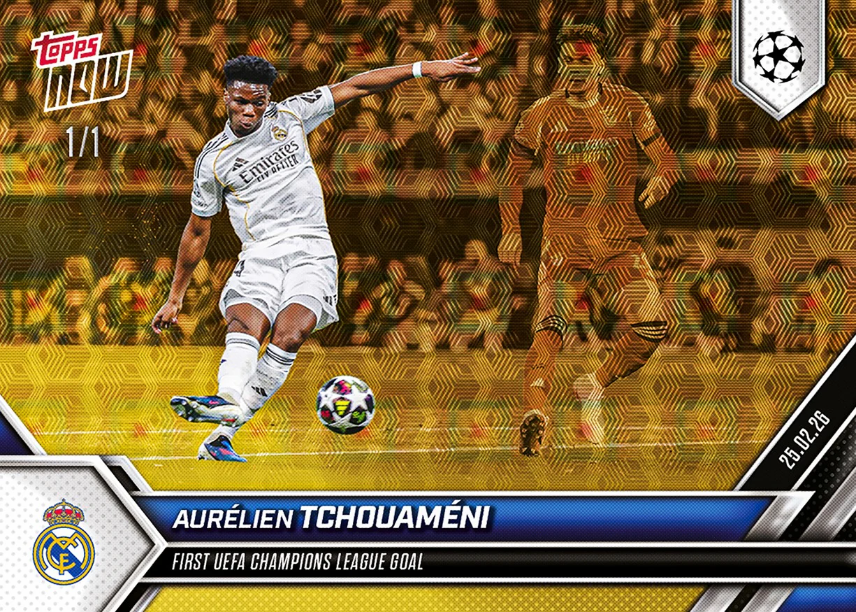 Aurélien Tchouaméni - 2025-26 UCL Topps NOW® - Card 98 - PR: 249