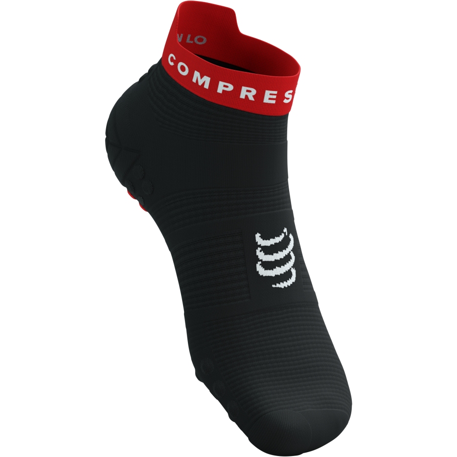 Compressport Pro Racing Compression Socks v4.0 Run Low - black/core red/white