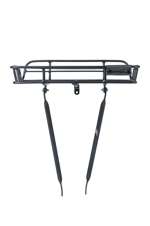 Basil Portland Front Carrier high - matt black