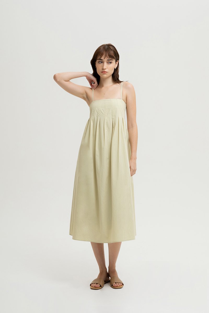 Gisele Pleated Midi Dress