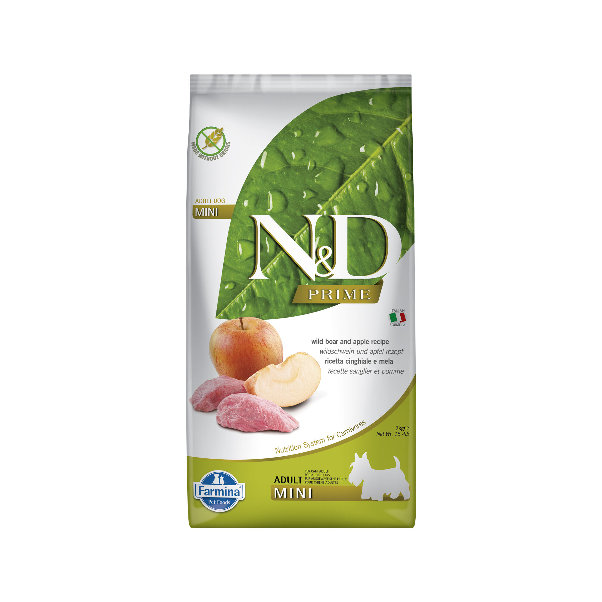 Farmina N&D Prime Adult Mini - Wild Boar and Apple - 2.5 kg