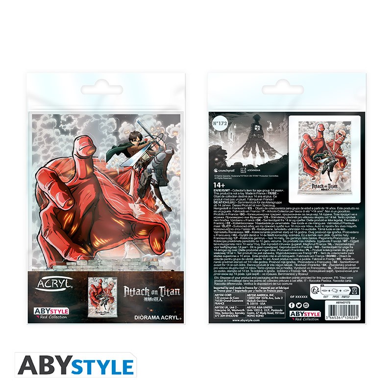 ATTACK ON TITAN Acryl® Diorama Eren vs Colossal Titan