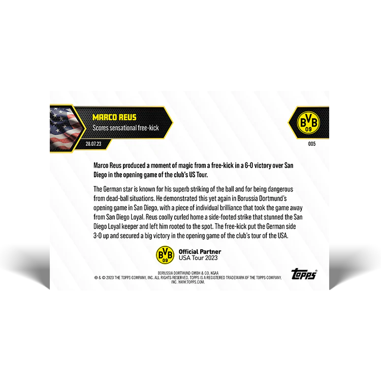 Topps UK - Scores sensational free-kick - BVB TOPPS NOW® Card #005