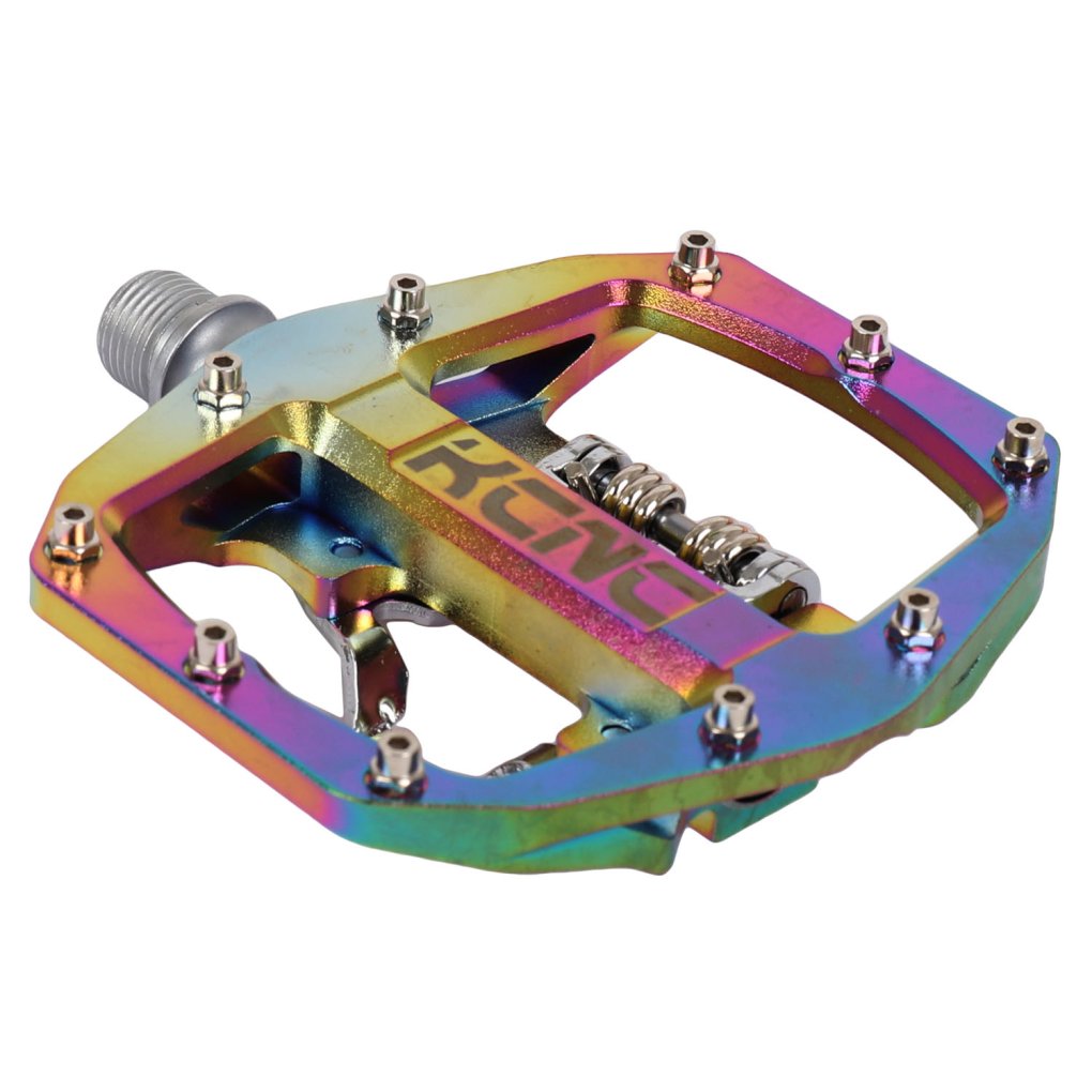 KCNC FR TRAP Clipless Pedal with Steel Axle - oilslick