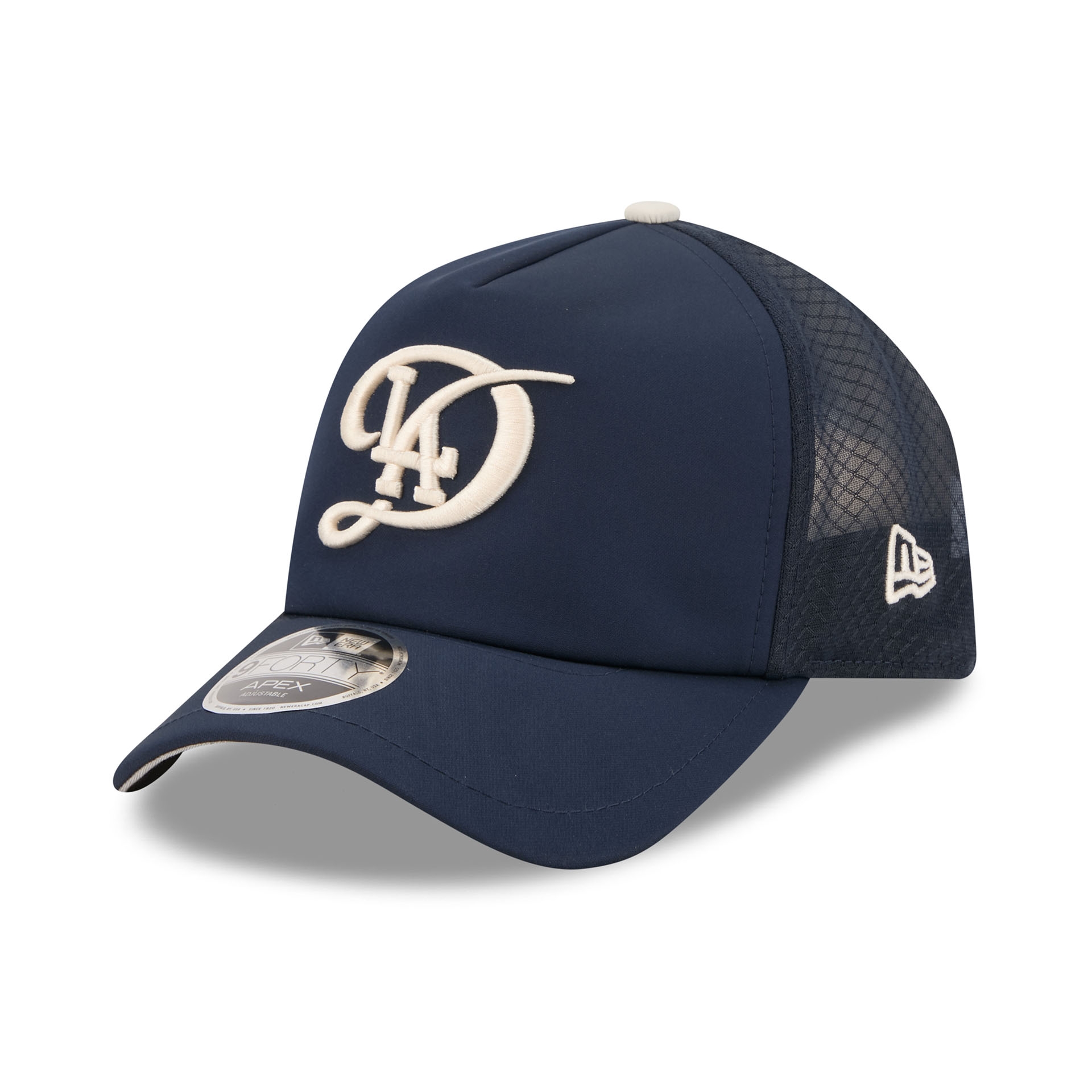 Los Angeles Dodgers 2026 MLB City Connect 9FORTY APEX Trucker Cap Navy