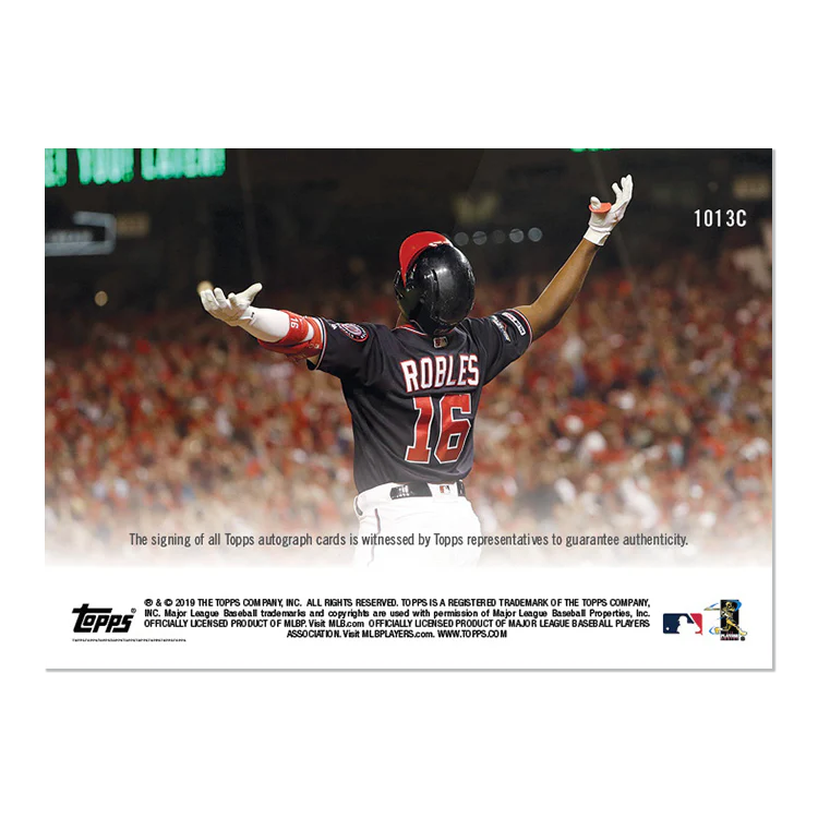 On-Card Auto # to 25 - Victor Robles - MLB TOPPS NOW® Card 1013C