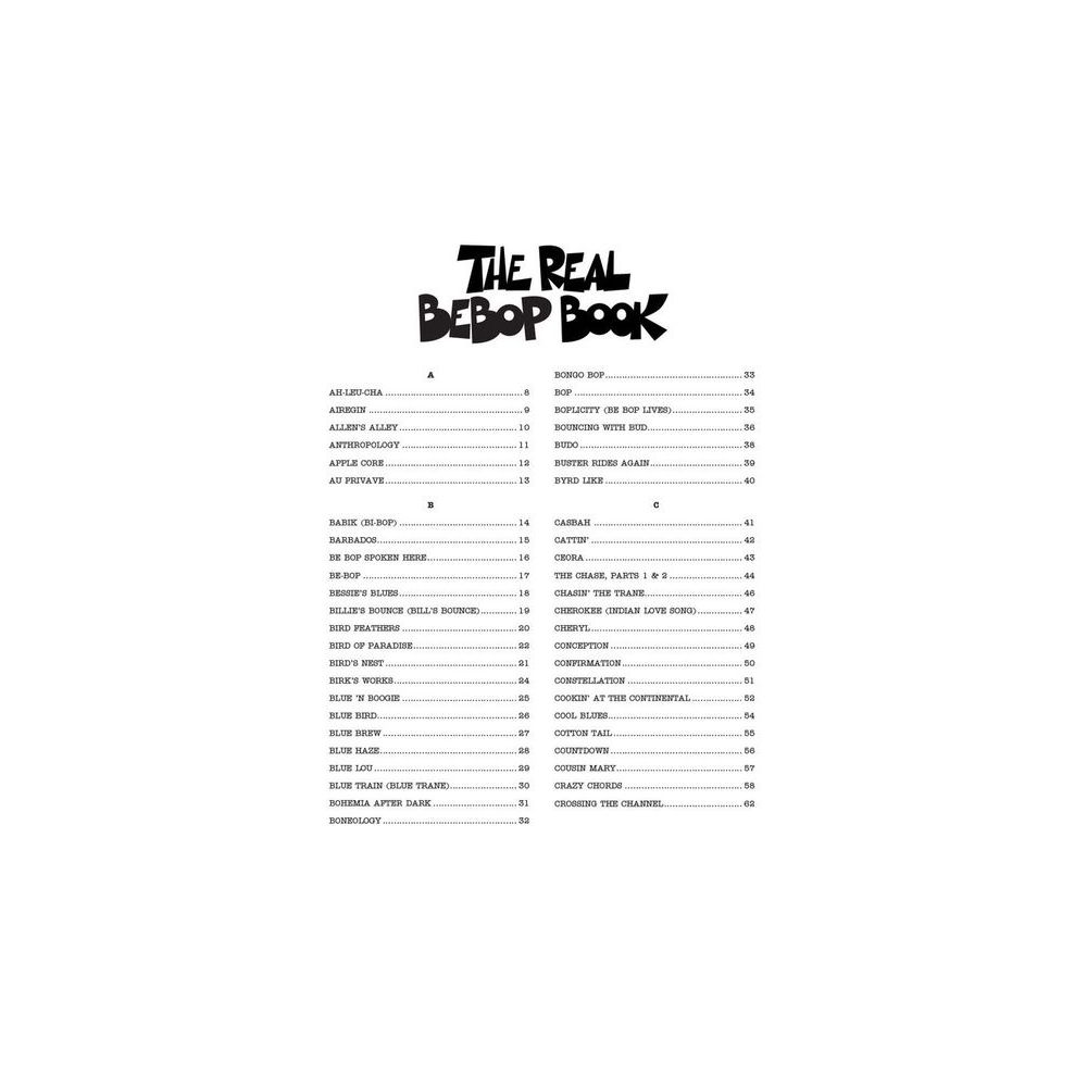 Hal Leonard The Real Bebop Book C – Thomann Ireland