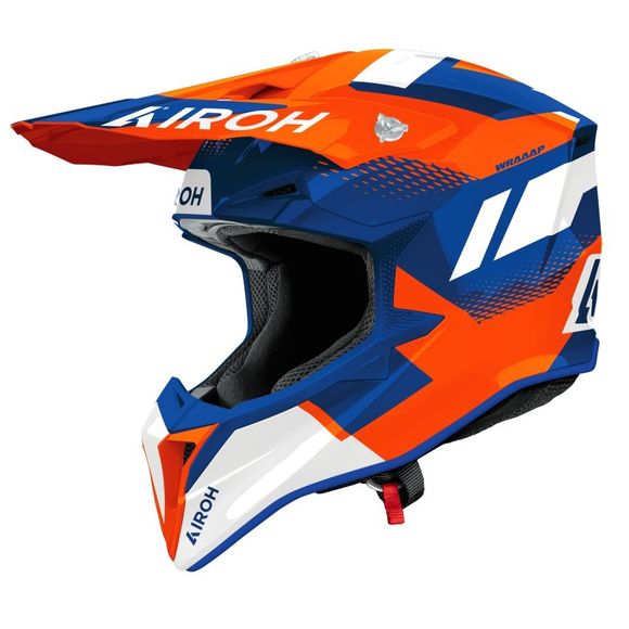 Airoh WRAAAP cross helmet - VISION 2026 - Orange / BlueRef: AR1540-C37420