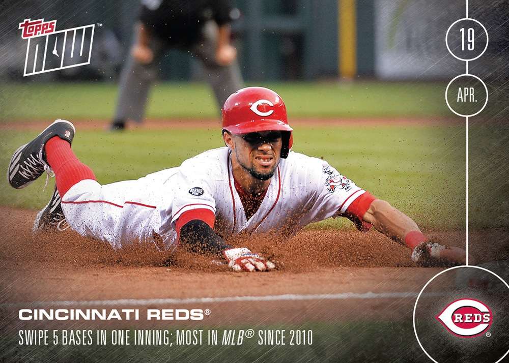 Cincinnati Reds - 4/18/16 TOPPS NOW® Card 27 - Print Run: 278