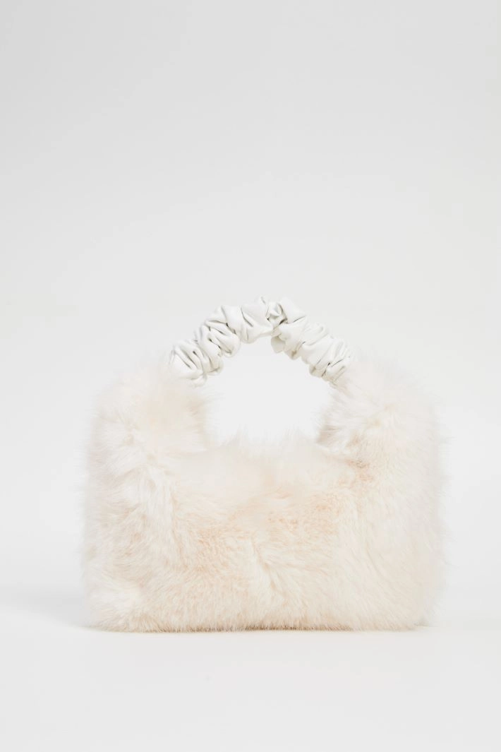 Bag in soft and warm fabric - CREAM