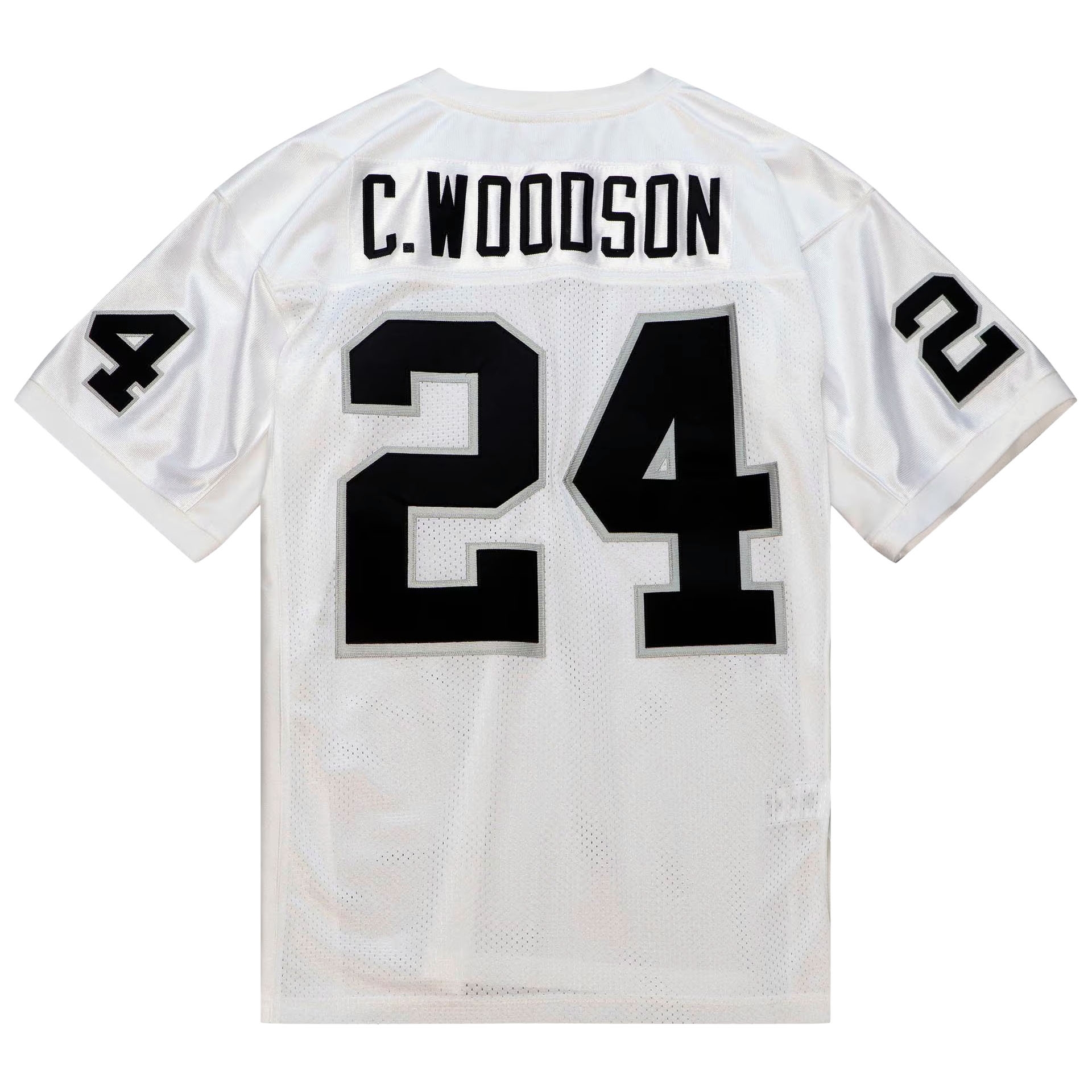 Charles Woodson #24 Oakland Raiders 2002 Mitchell & Ness Authentic NFL Jersey White