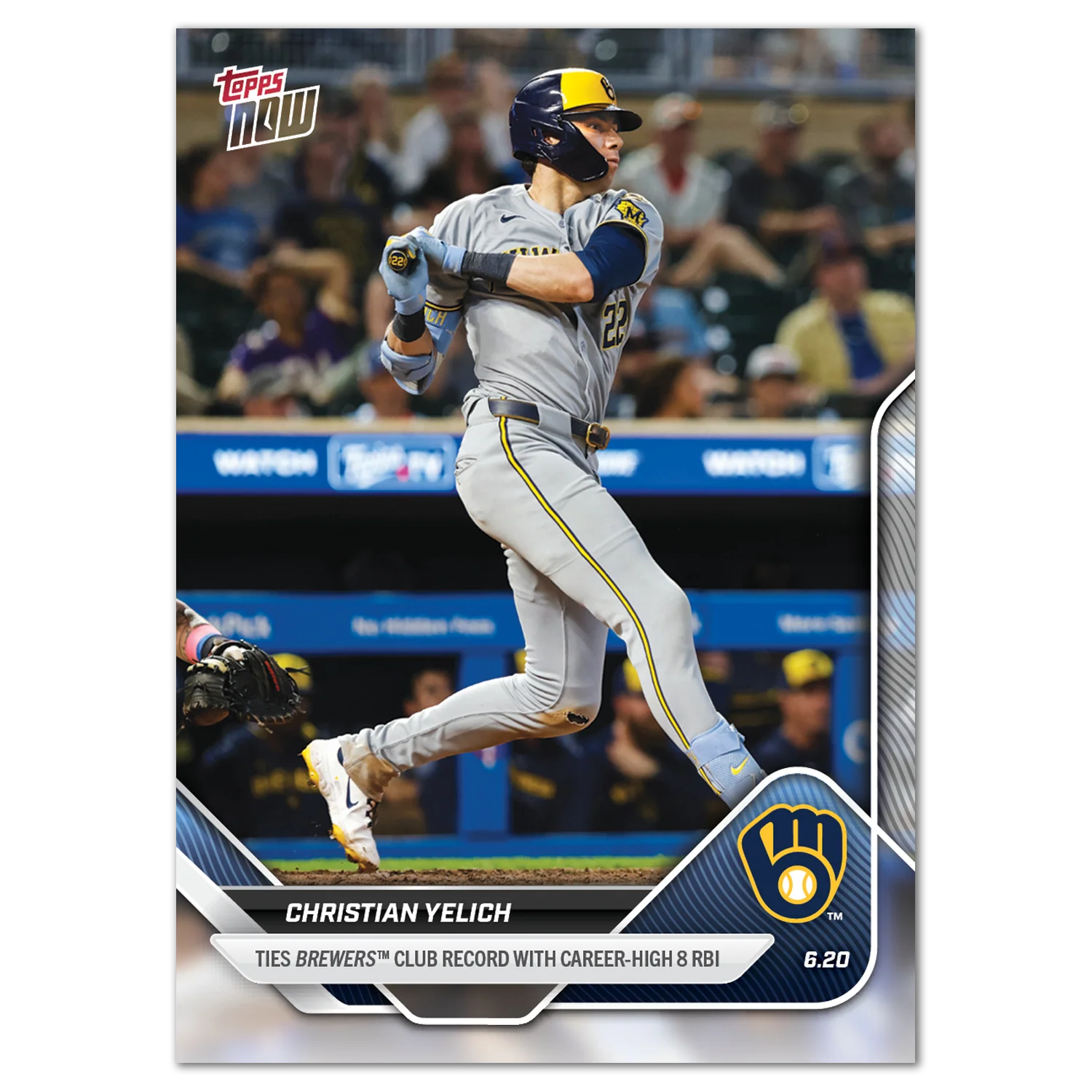 Christian Yelich - 2025 MLB Topps NOW® - Card 328