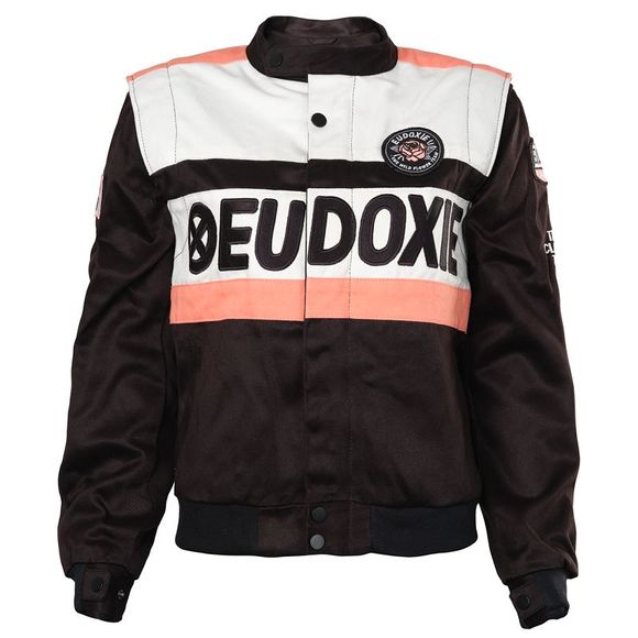 Blouson Moto Eudoxie NASCAR RIDER - Noir / RoseRef : EUD0034