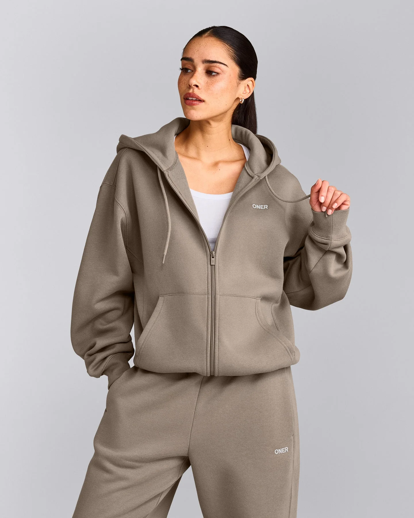 Foundations Cosy Zip Through Hoodie | Minky