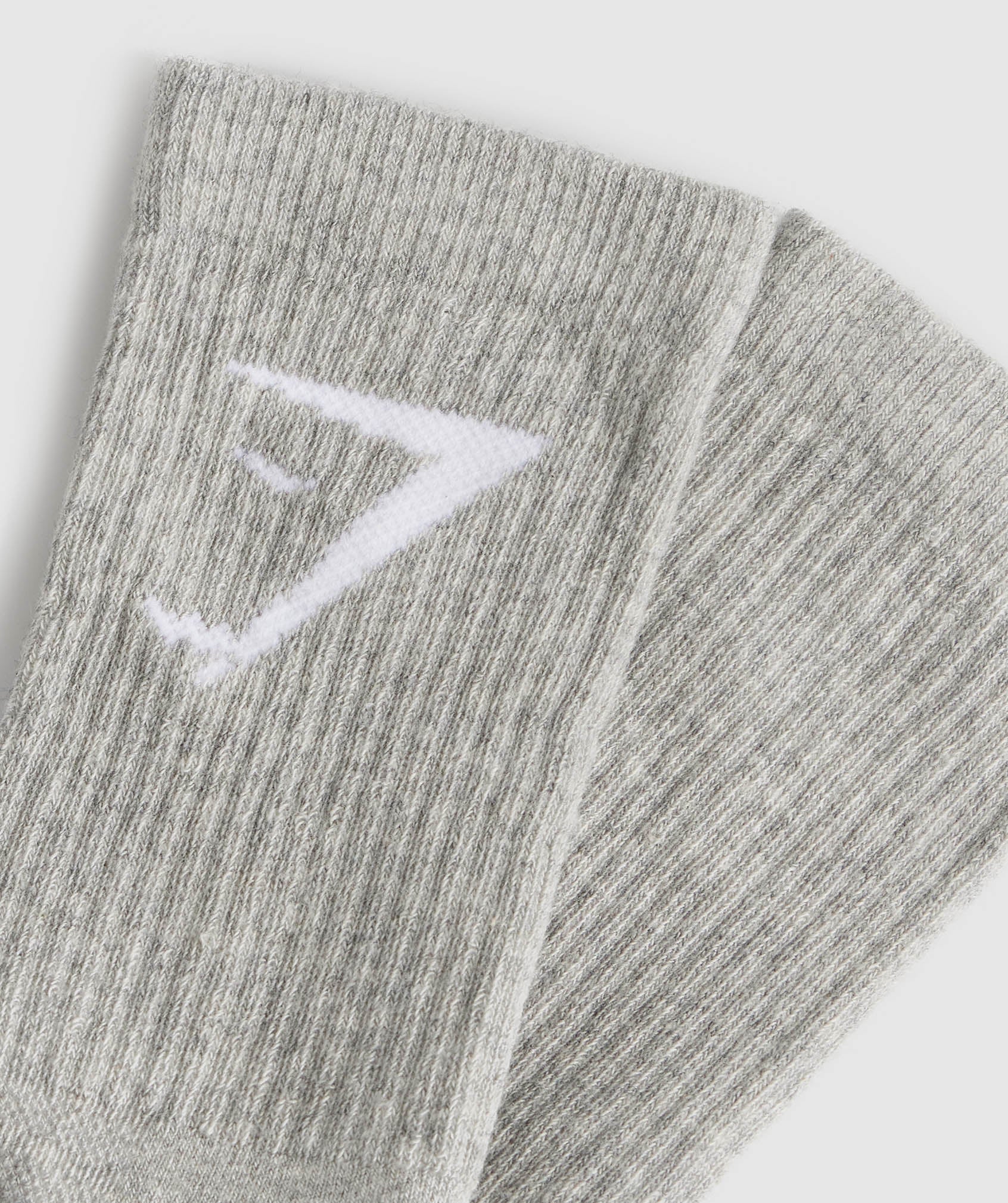 Crew Socks 5pk Light Grey Marl