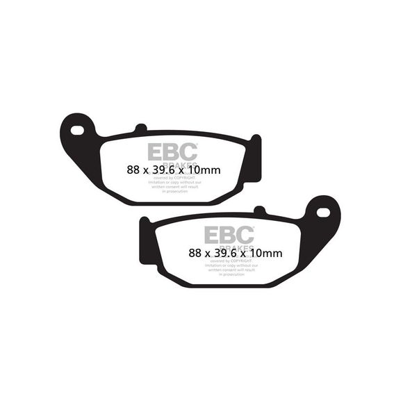 EBC Organic Rear Brake PadsRef: FA629 / 17200301