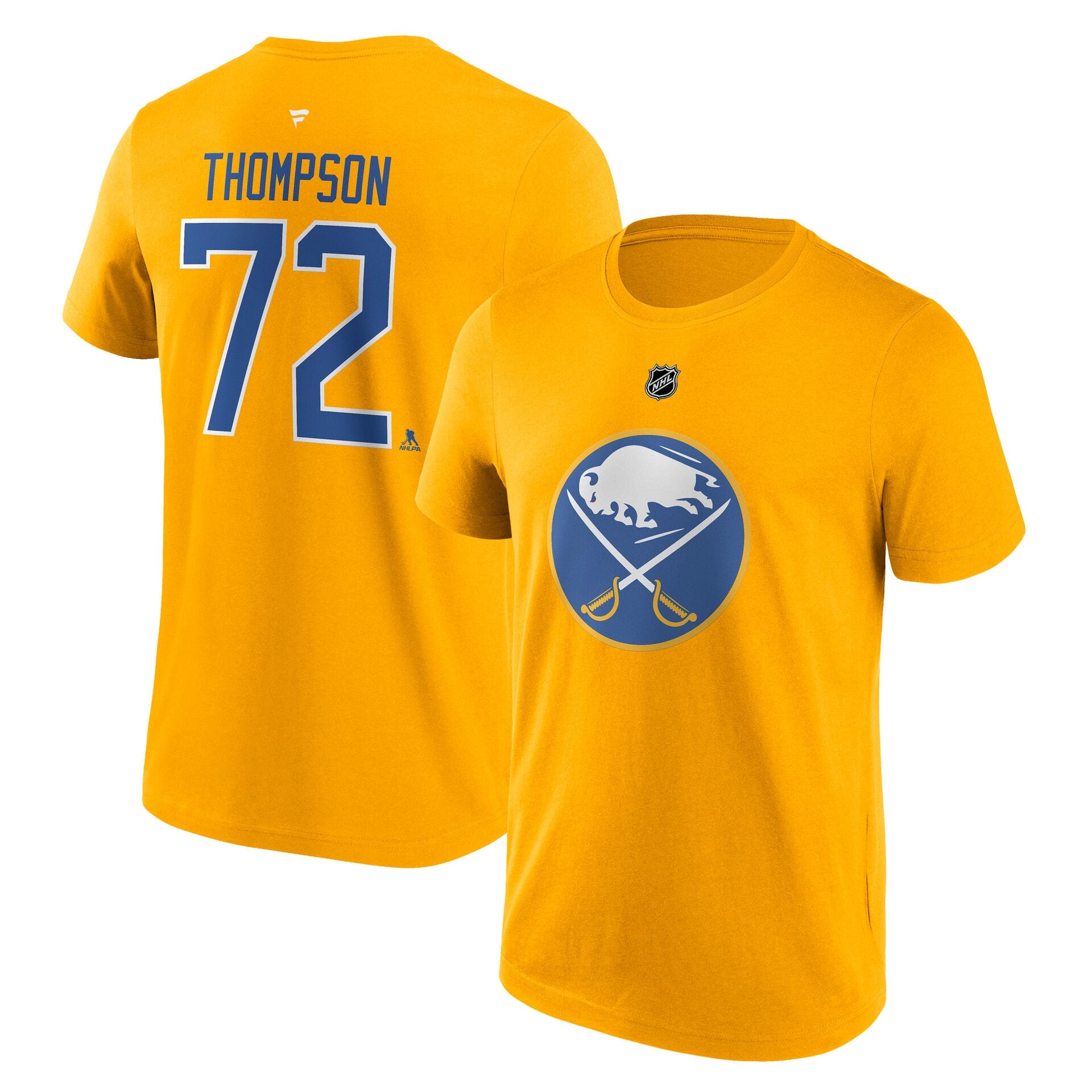 Tage Thompson #72 Buffalo Sabres Player NHL T-Shirt Yellow