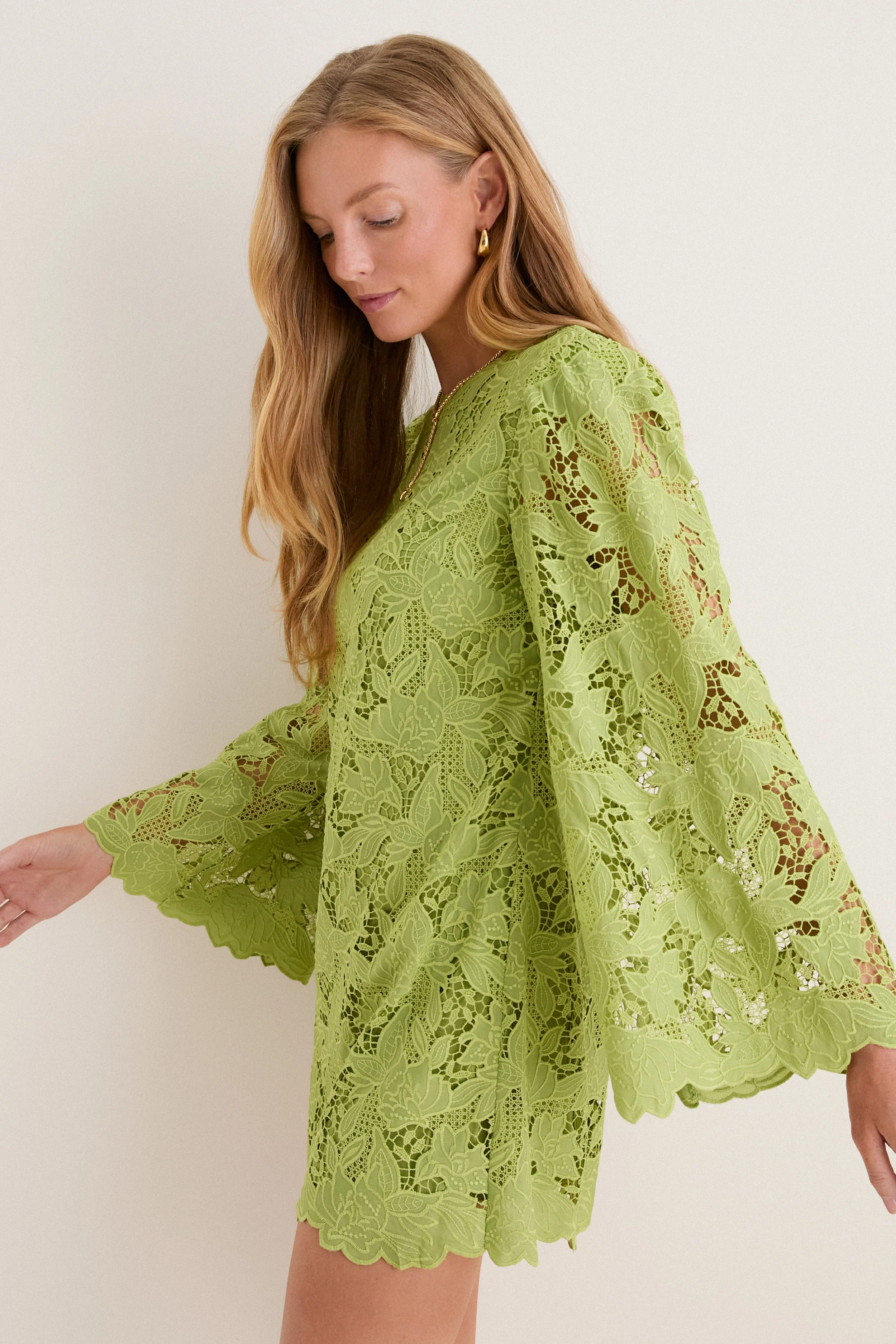Olive Lace Livvy Mini Dress