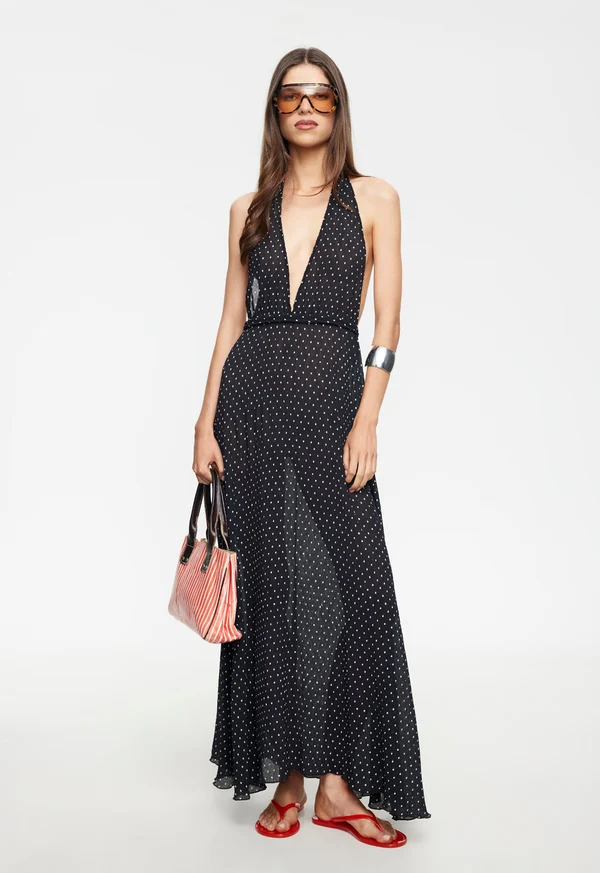 LIONESS District Maxi Dress in Black