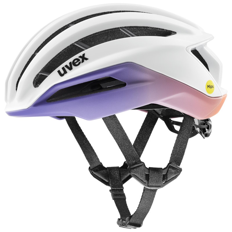 Uvex surge aero MIPS Bike Helmet - white-lilac apricot matt