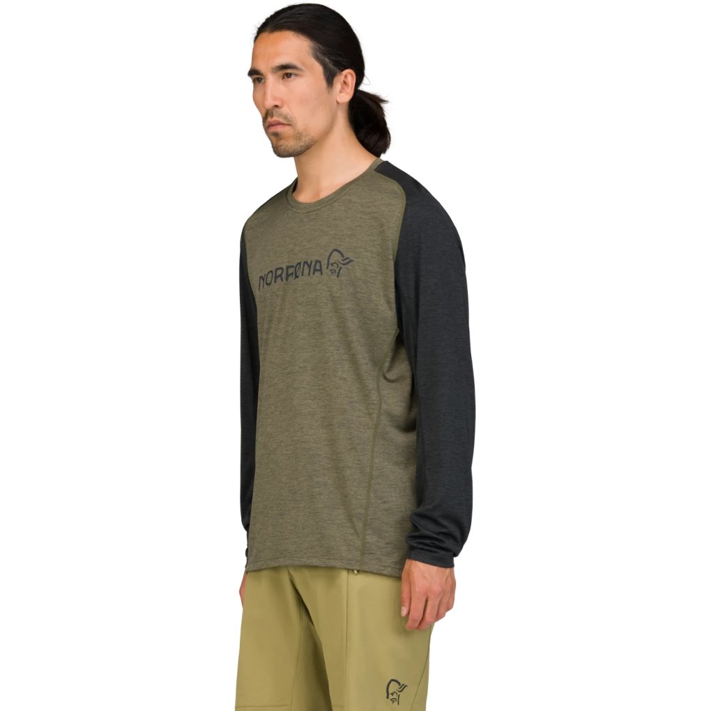 Norrona fjørå equaliser lightweight Long Sleeve Shirt Men - Olive Night