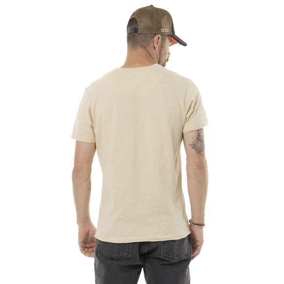 T-Shirt manches courtes Von Dutch BRAVE - BeigeRef : VDH0357