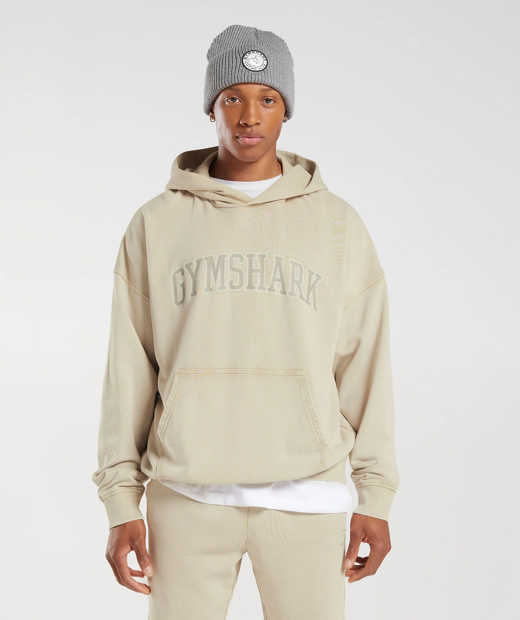 Collegiate Hoodie Pebble Grey/Acid Wash