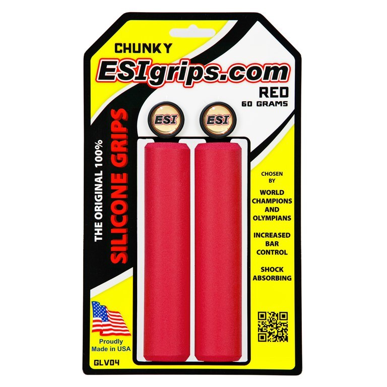 ESI Grips Chunky Handlebar Grips - Red