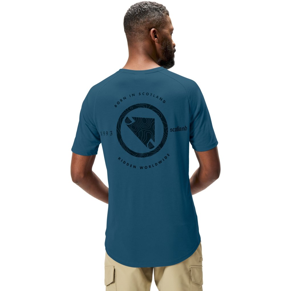 Endura Loop Short Sleeve Tech Tee Men - barra blue