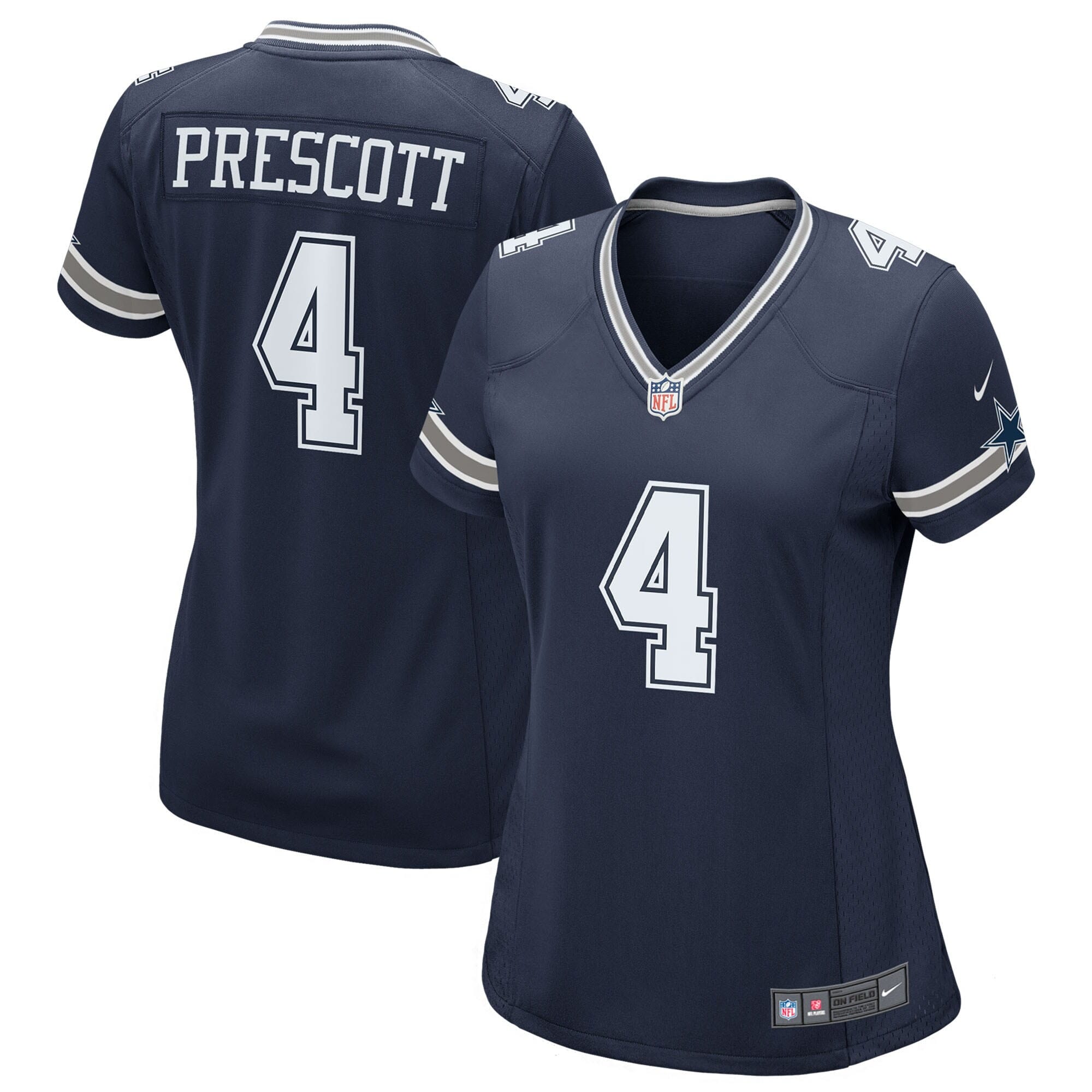 Dak Prescott #4 Dallas Cowboys Nike Game NFL Jersey Navy (WOMEN'S)