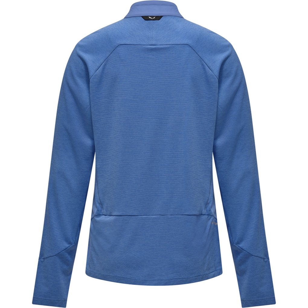 Salewa Pedroc Dry Wind Half Zip Longsleeve Tee Women - morning blue 3150