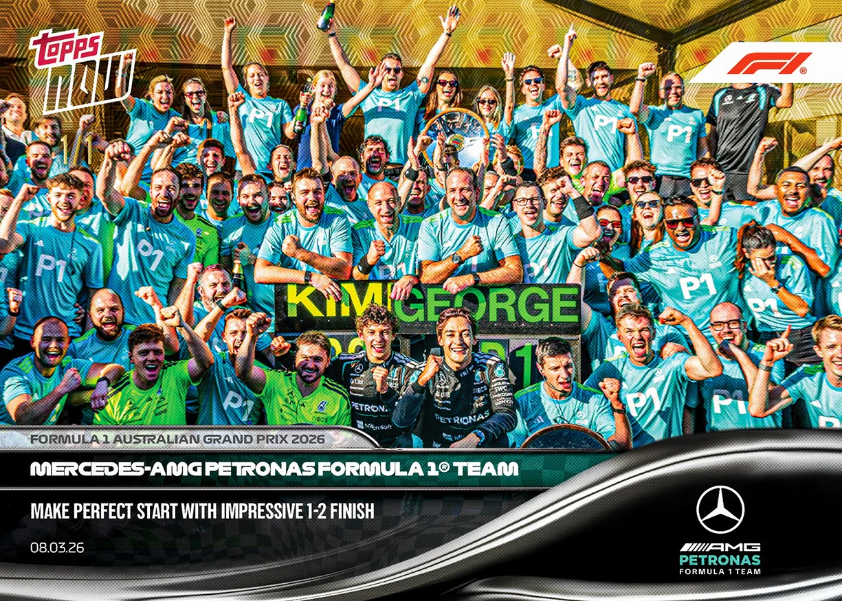 Mercedes-AMG PETRONAS Formula One Team - 2026 Formula 1® Topps NOW® - Card 15 - PR: 2144