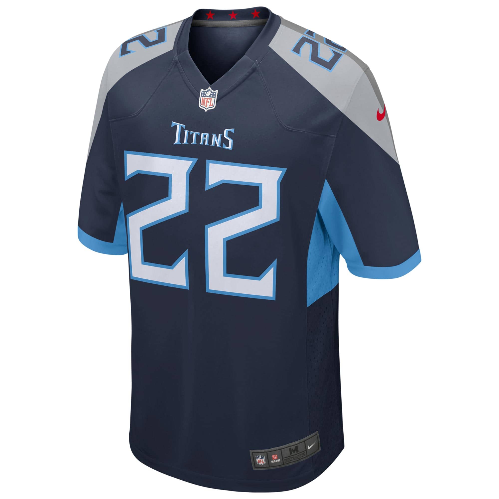 Derrick Henry #22 Tennessee Titans Nike Game NFL Football Jersey Navy