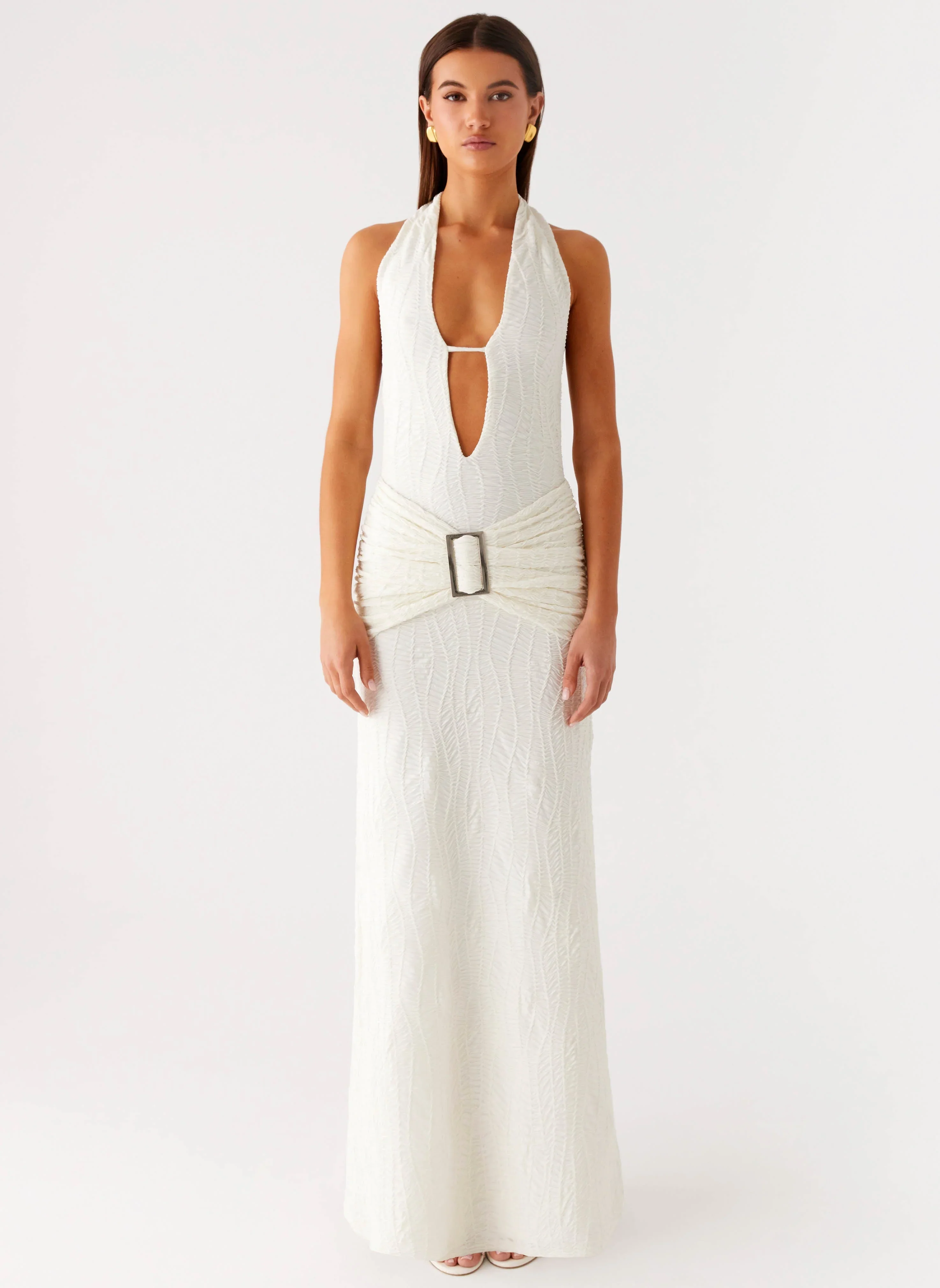 Smoke Ivy Maxi Dress - White