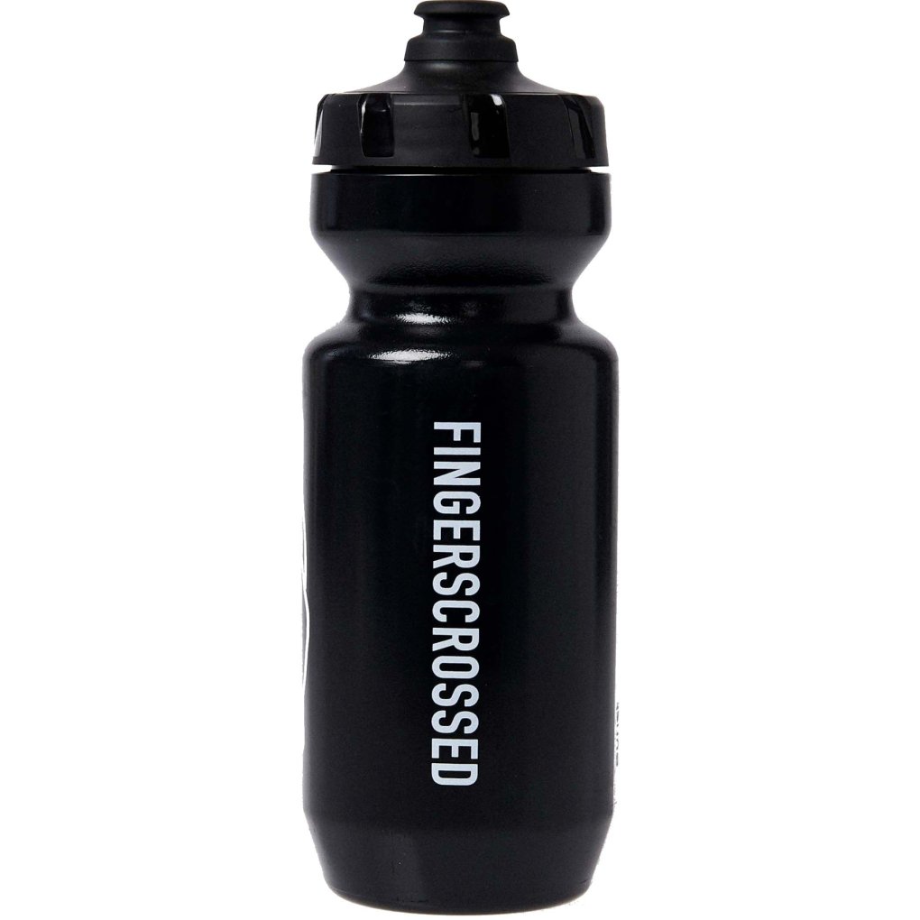 FINGERSCROSSED Bidon Bottle 650ml - Black