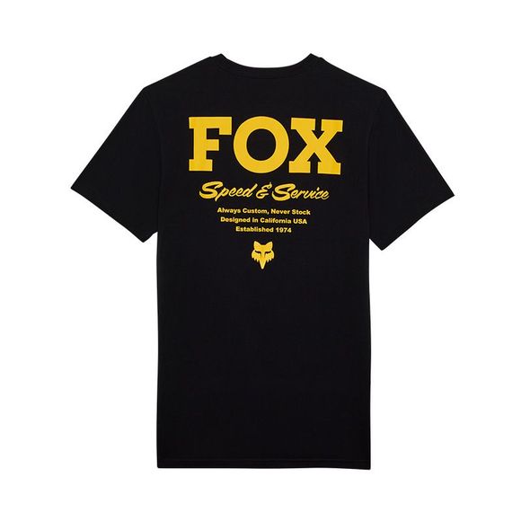 Fox SPEED & SERVICE short-sleeved t-shirt - BlackRef: FX4748