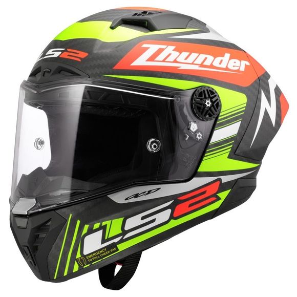 Full headphone LS2 FF805 Thunder GP Aero Replica Black - MulticoloreRef: LS1013