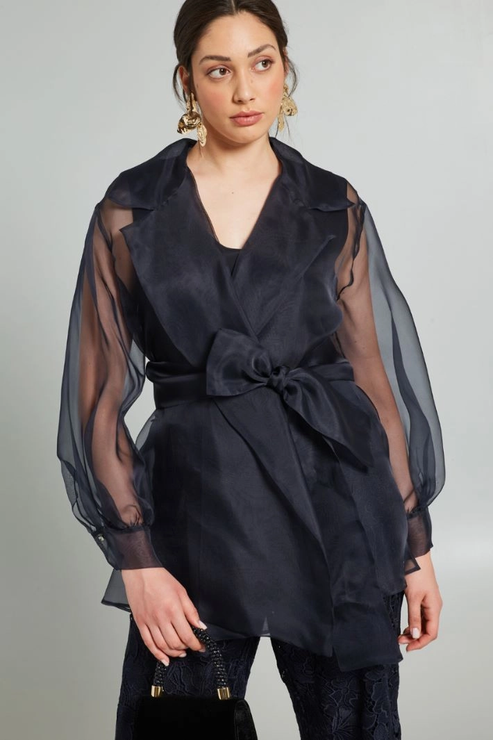 Organza tunic - BLACK