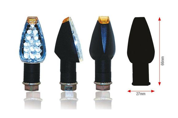 Bihr Design LED indicator short black UniversalRef: Bi00988A / 1066949