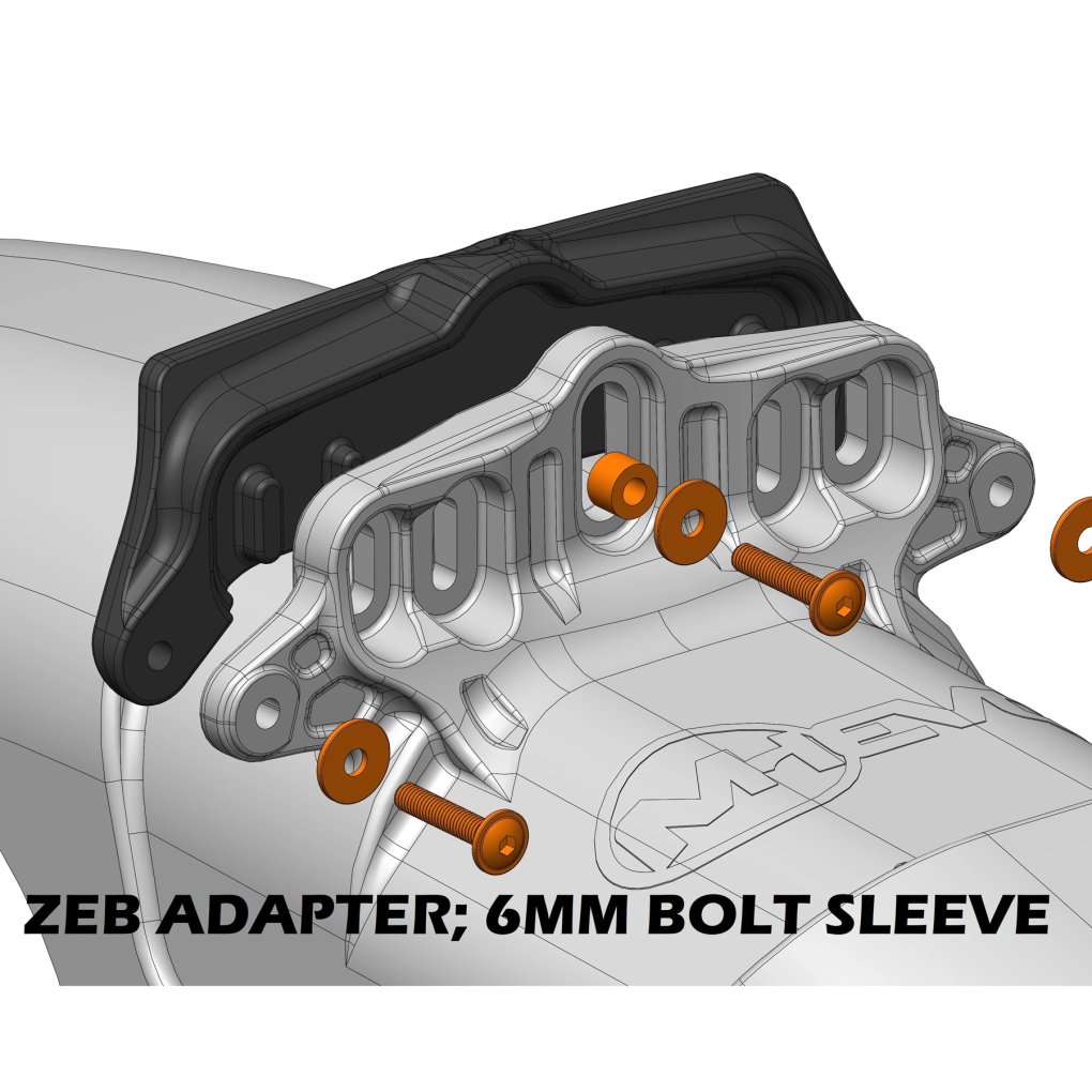 Mudhugger EVO Bolt-On Adapter for RockShox Zeb & Domain Forks