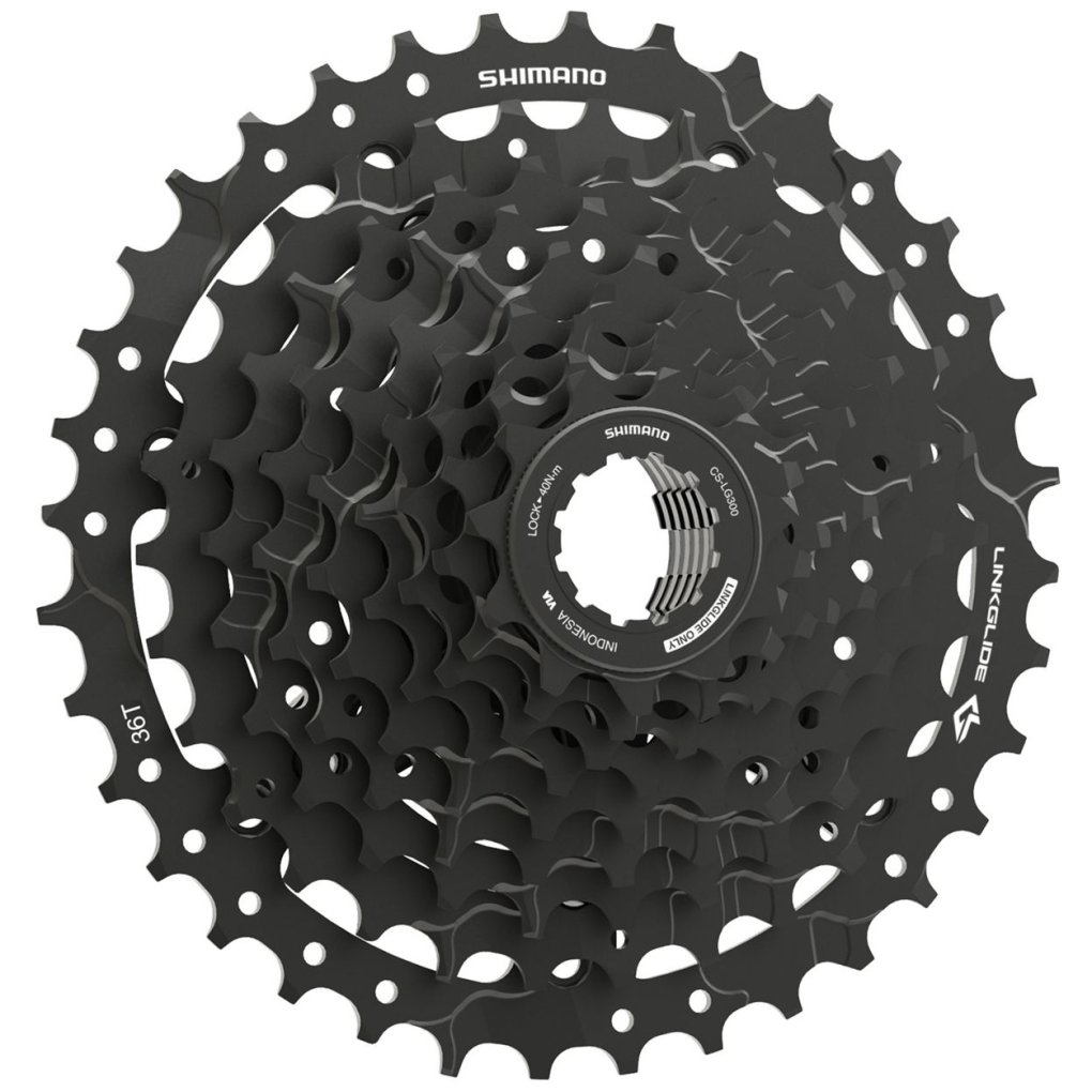 Shimano CS-LG300 Cassette - LinkGlide | 9-speed - 11-36 Teeth