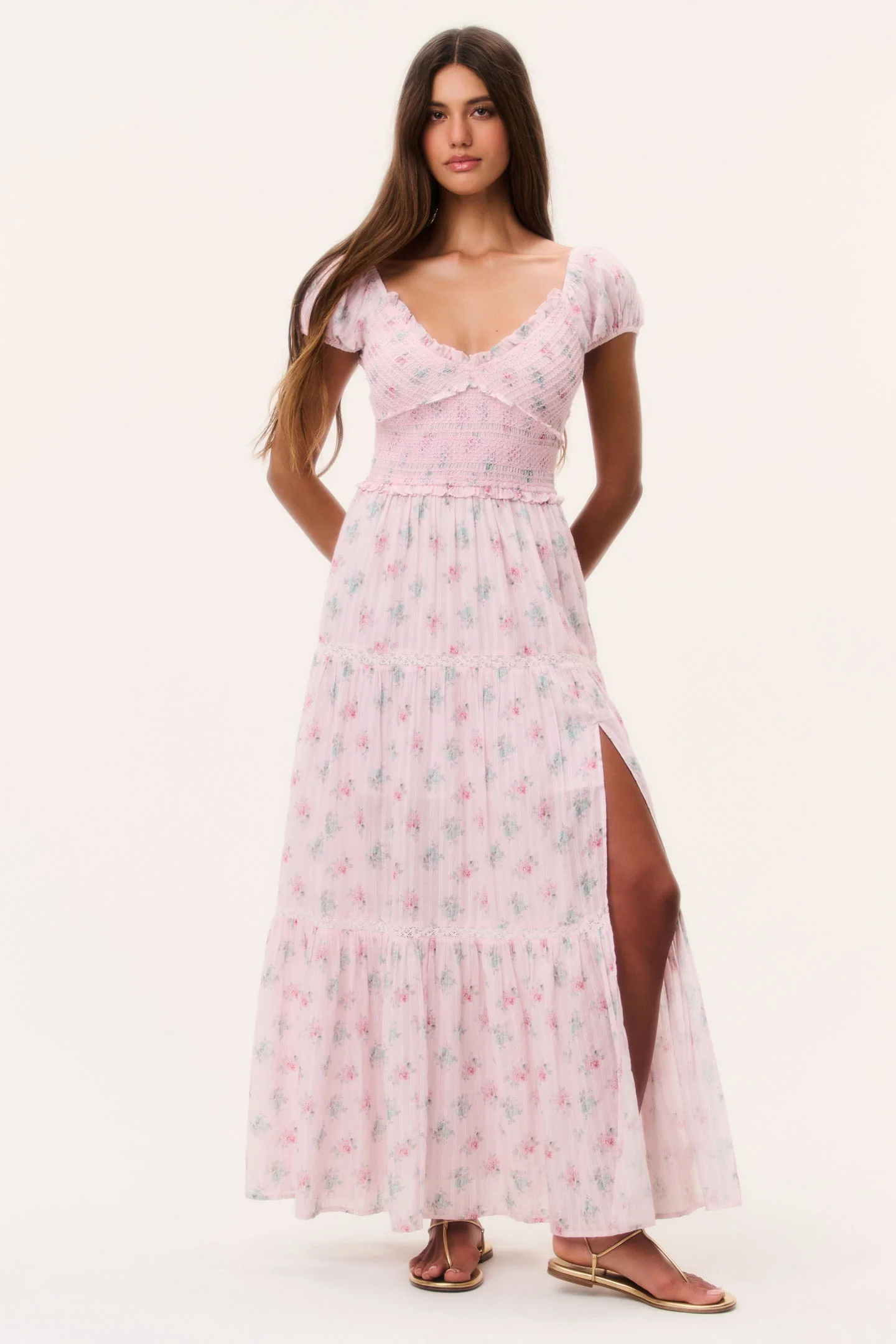 Amandla Floral Cotton Maxi Dress