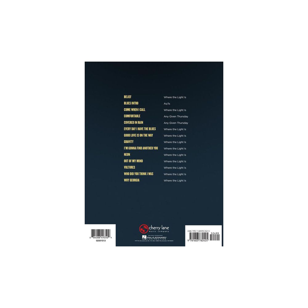 Hal Leonard John Mayer Live – Thomann Ireland