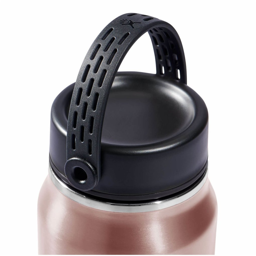 Hydro Flask 40 oz Lightweight Wide Mouth Trail Series - Insulated Bottle + Wide Flex Cap B - 1182 ml - Obsidian