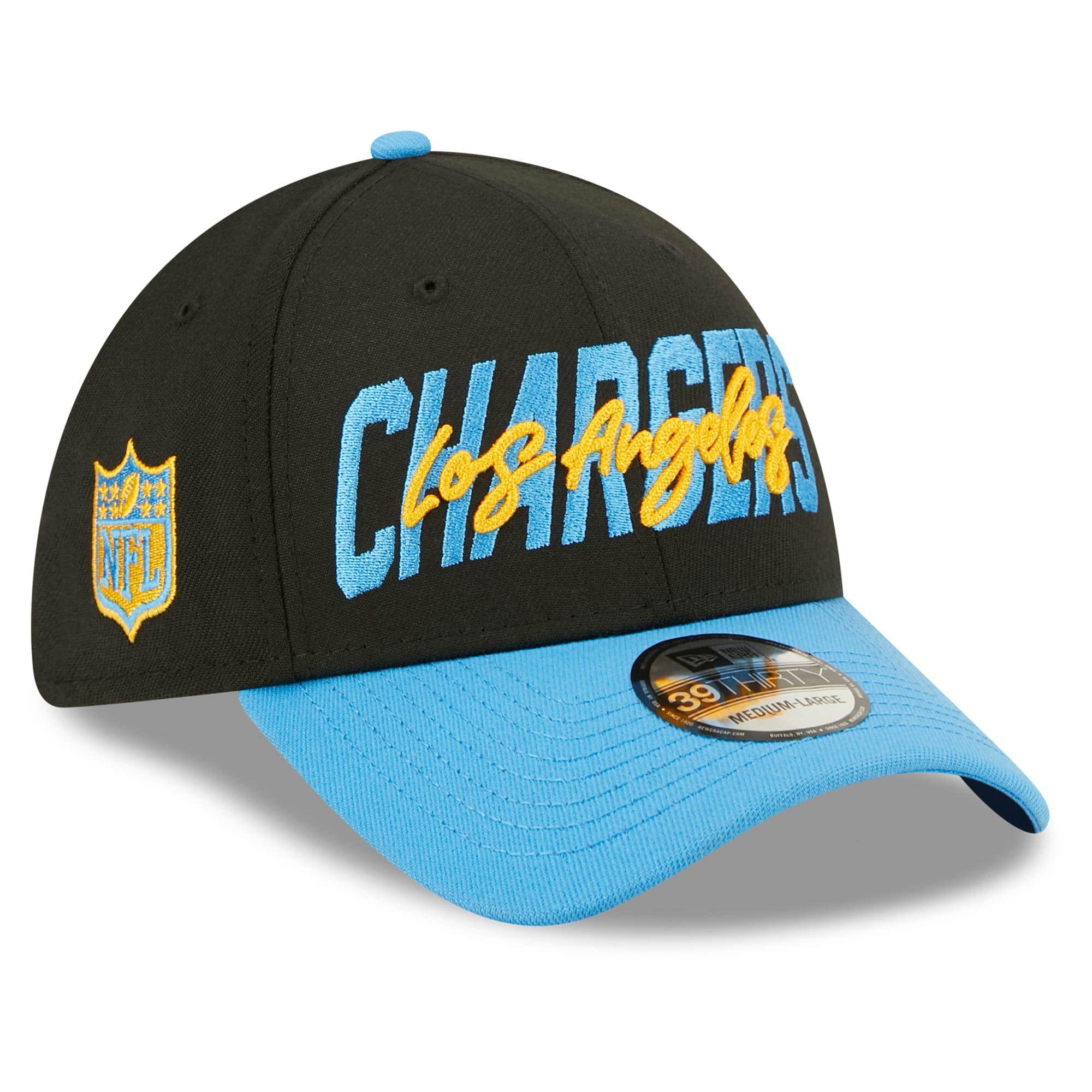 Los Angeles Chargers Official 2022 NFL Draft New Era 39THIRTY Flex Cap