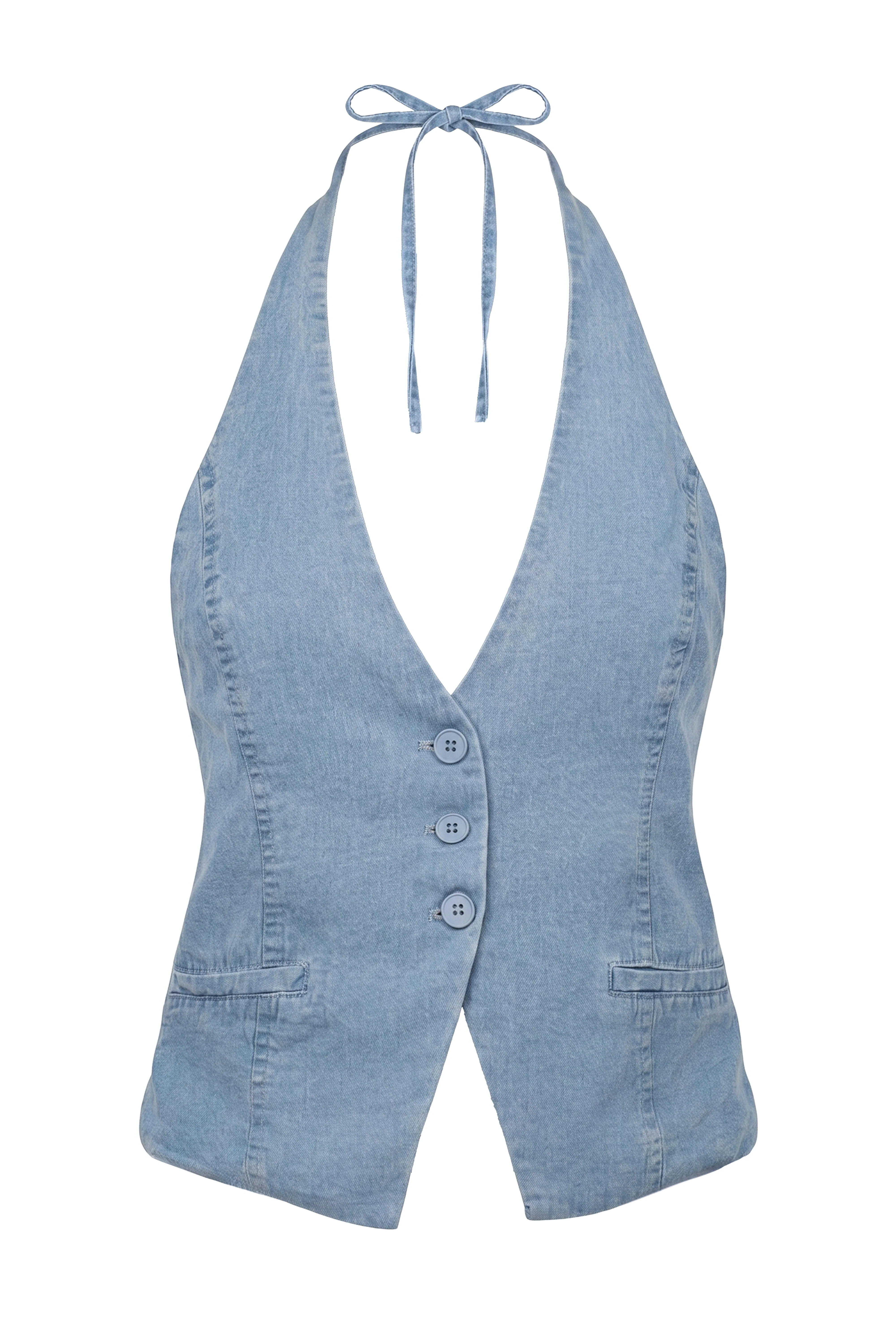 Chambray Downtown Vest Top