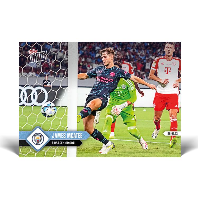 Topps UK - First senior goal - MANCHESTER CITY TOPPS NOW® Card #003