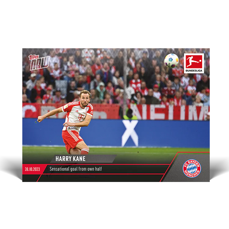 Topps UK - Harry Kane - Sensational goal from own half - Bundesliga TOPPS NOW® Card #57